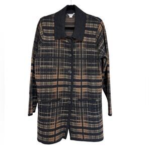 Pendleton Plus 100% Merino Wool Long Line Cardigan / Coatigan - Size 1X